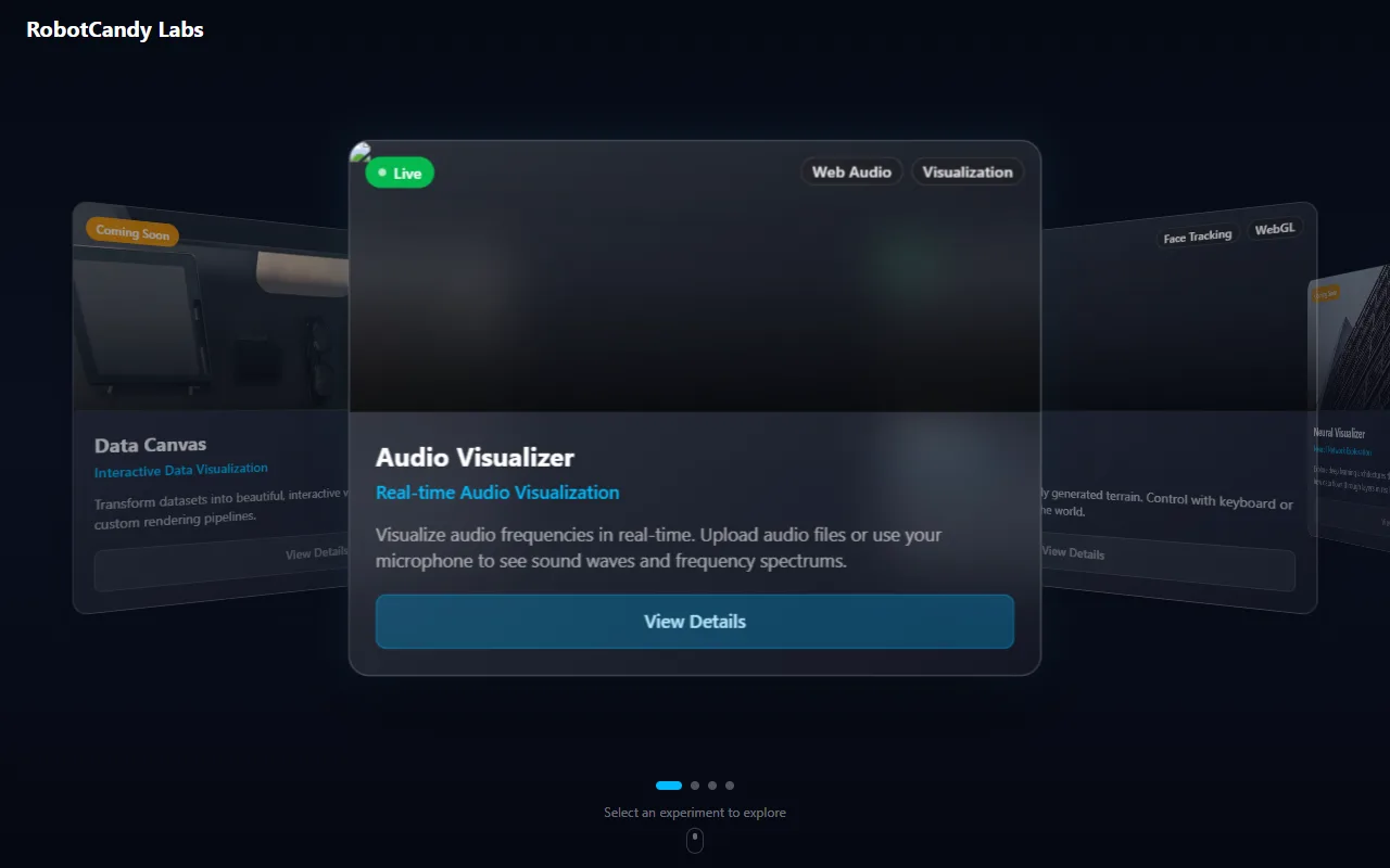 Screenshot of 3D Portfolio