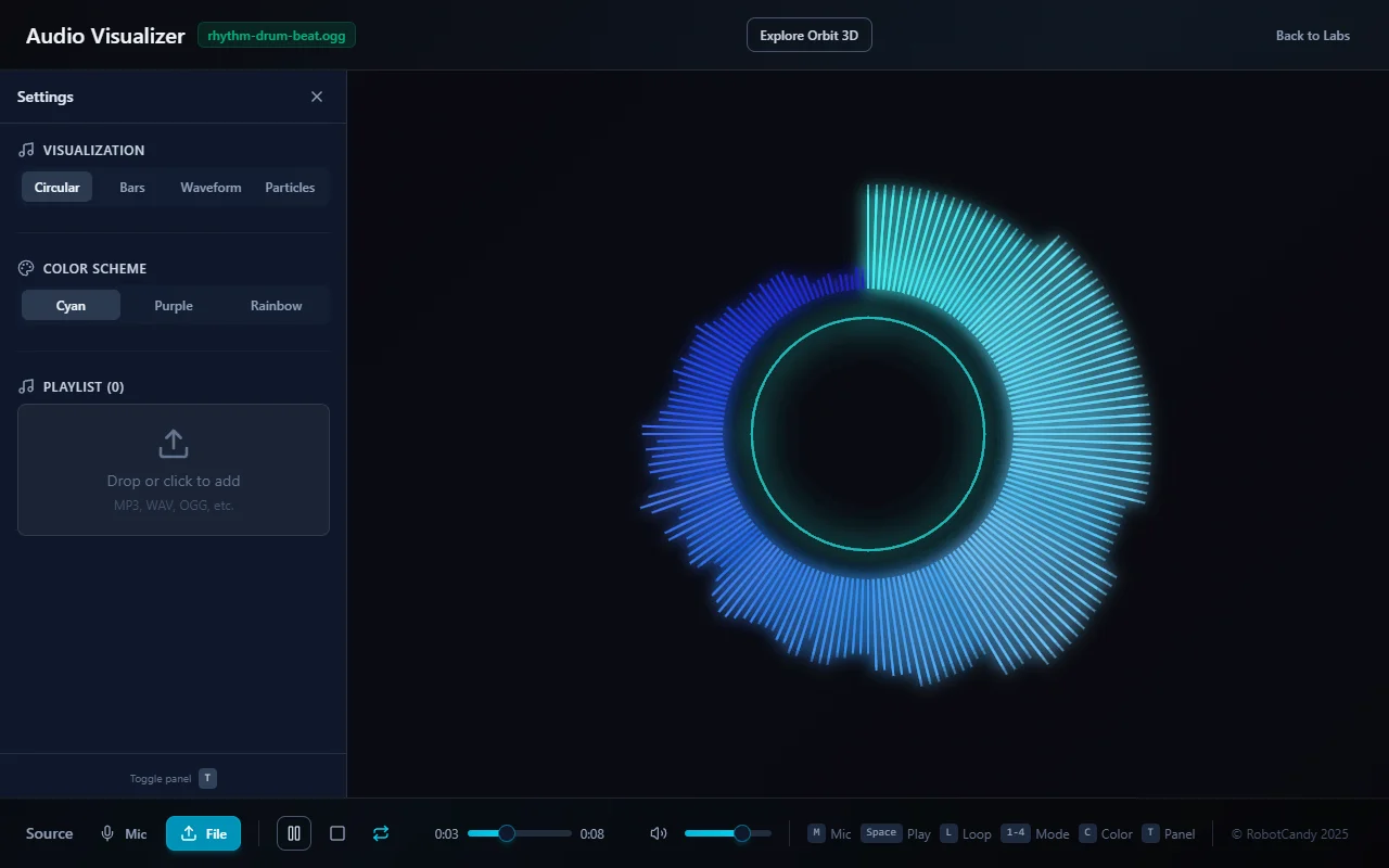 Screenshot of Audio Visualizer
