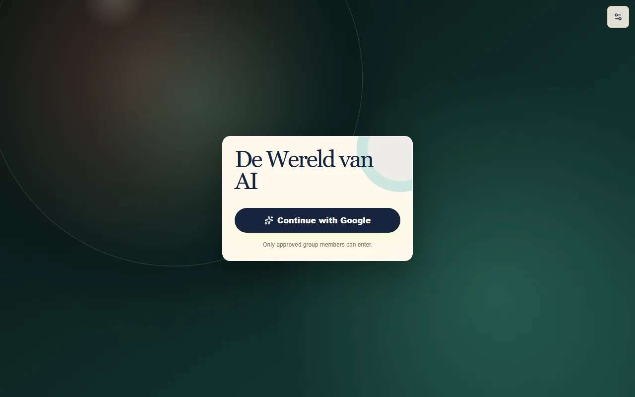 Screenshot of De Wereld van AI