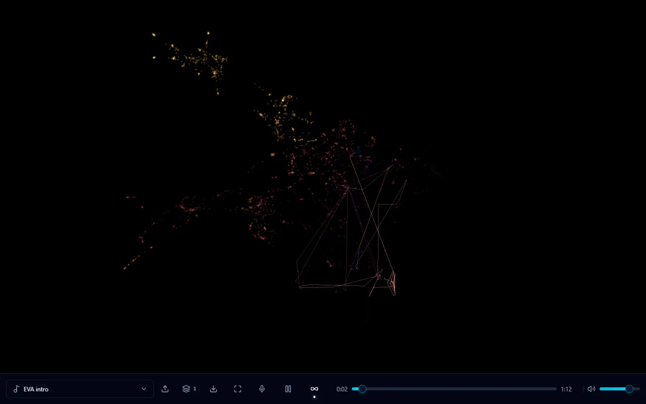 Screenshot of Sound Shapes